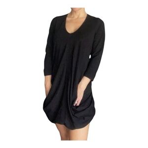 Anne Fontaine Black V-Neck Norina Tunic Size 42